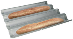 LIANYU Lot de 4 moules à pain pour la cuisson du pain, 22,9 x 12,7 cm,  moule à pain pour la cuisson, moule à pain de viande en acier inoxydable,  moule